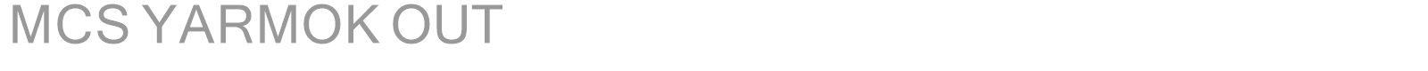 MCS YARMOK OUT font preview